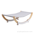 Cat Hamak Pet Rest Rocking Bed Bed Wood Drewno